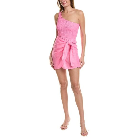 Sundress Dresses & Skirts - Sundress Womens Zuri Linen Dress, Pink